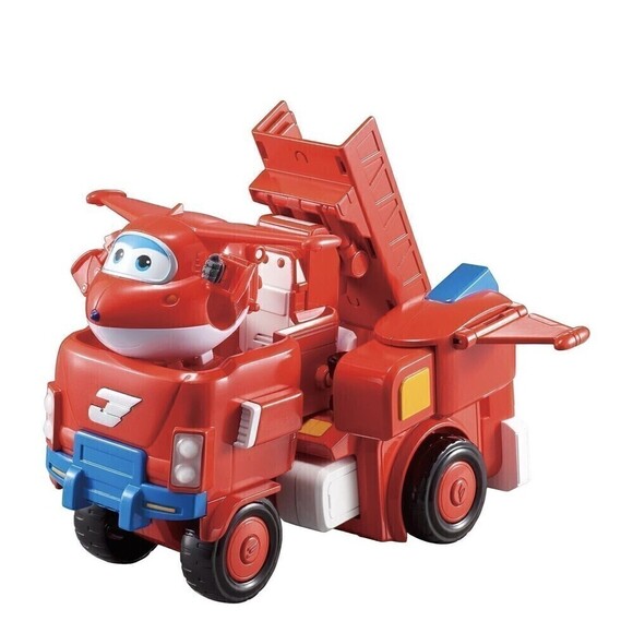 14" Transforming Jett's Super Robot And Jett Combo Super Wings Lights Sound - Picture 1 of 15